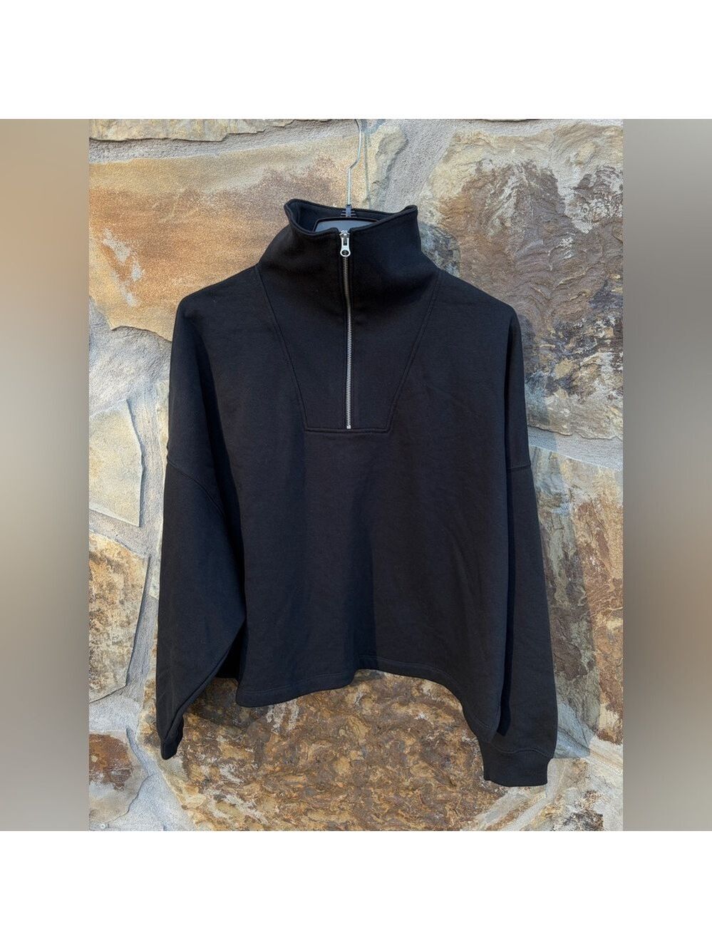 Gap Quarter-Zip Vintage Soft Oversized Sweatshirt NWT XXL Athleisure Loungewear